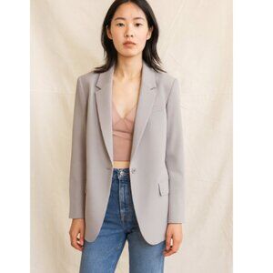 Theory SZ 8 Fitted Single Button Blazer Modern Crepe 2 Triacetate/polyester $495